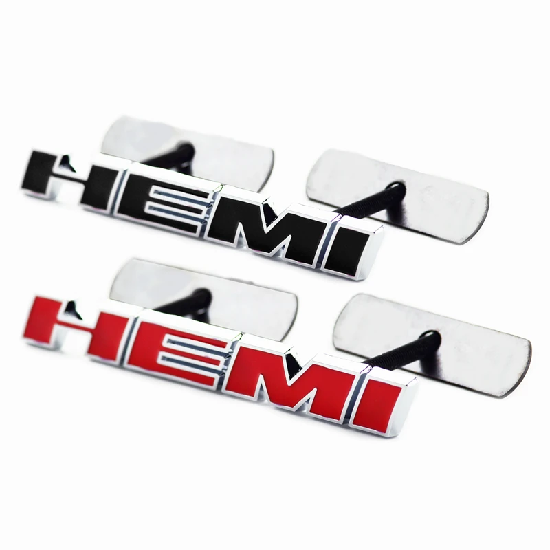 

Rhino Tuning 20PC Wholesales Hemi Car Front Grille Grill Emblem Metal Badge Auto Styling Black Sticker 689bk