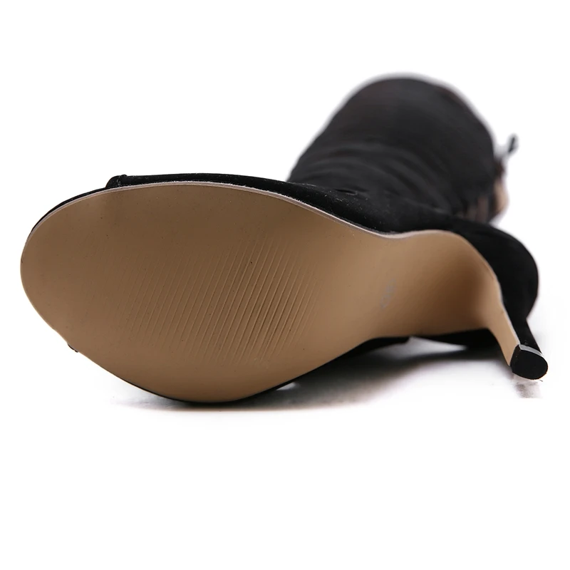 2019 À Décontracté Super Sandales Enmayla Black Gladiateur D'été Mode Taille 35 Talons Nouvelle Hauts Ly1067 40 Femmes Lacets qqY1t