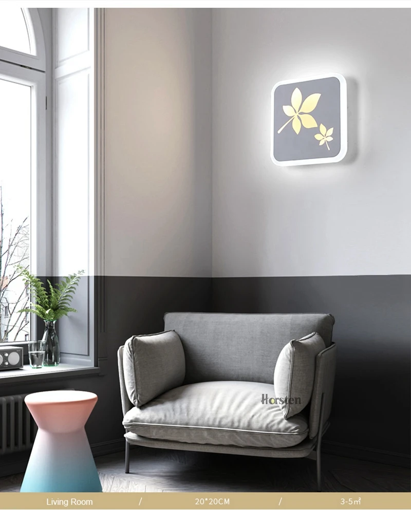Creative LED Wall Lamp LED Sconce Light Acrylic Mini Home Decoration Wall Light For Kids Baby Bedroom Bedside Restroom Bedside Sconces (9)