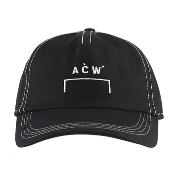 

2019 Best Quality 1:1 A-COLD-WALL ACW Logo Embroidery Women Men Baseball Caps Black/White Fashion Streetwear Unisex Casual Caps