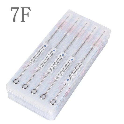 

YILONG Box Of 50PCS 7F Premade Sterilized Tattoo Needles Supply With Disinfection Tablet