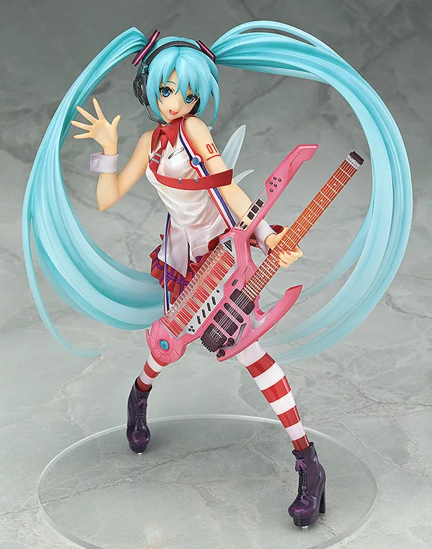 23cm Sing a song dancing guitar Hatsune Miku Anime Collectible Action Figure PVC toys for christmas gift with retail box 23cm Sing a song dancing guitar Hatsune Miku Anime Collectible Action Figure PVC toys for christmas gift with retail box