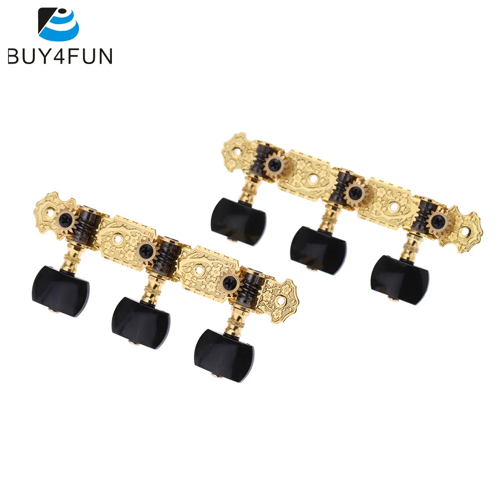 

AOS-020B3P 1 Pair Gold-Plated Guitar Tuners Machine Head High Quality Classical Guitar String Tuning Keys Pegs