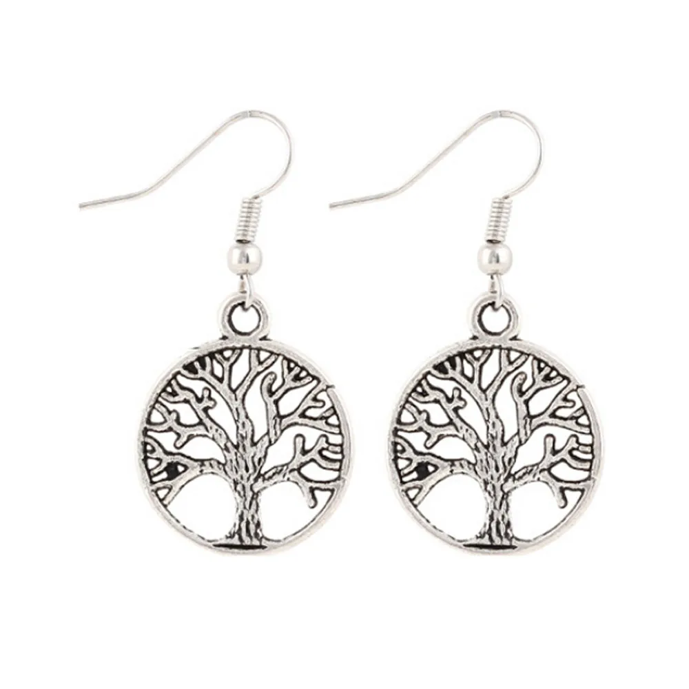 

1Pair Tree Hollow Dangle Earings Eardrop Jewelry Tree Pattern Fashionable Designed On Hot Selling