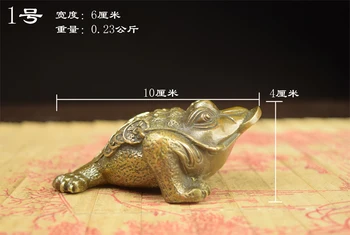 

SHUN brass select size copper Toad Lucky Decoration Crafts Three-legged toad
