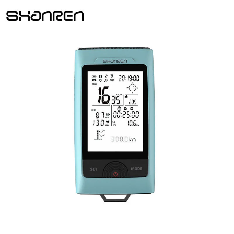 

SHANREN 2 in 1 Bicycle Computer Light Bluetooth GPS Bike Speedometer Waterproof Cycling MTB Road Bike Headlight Lamp Accessories