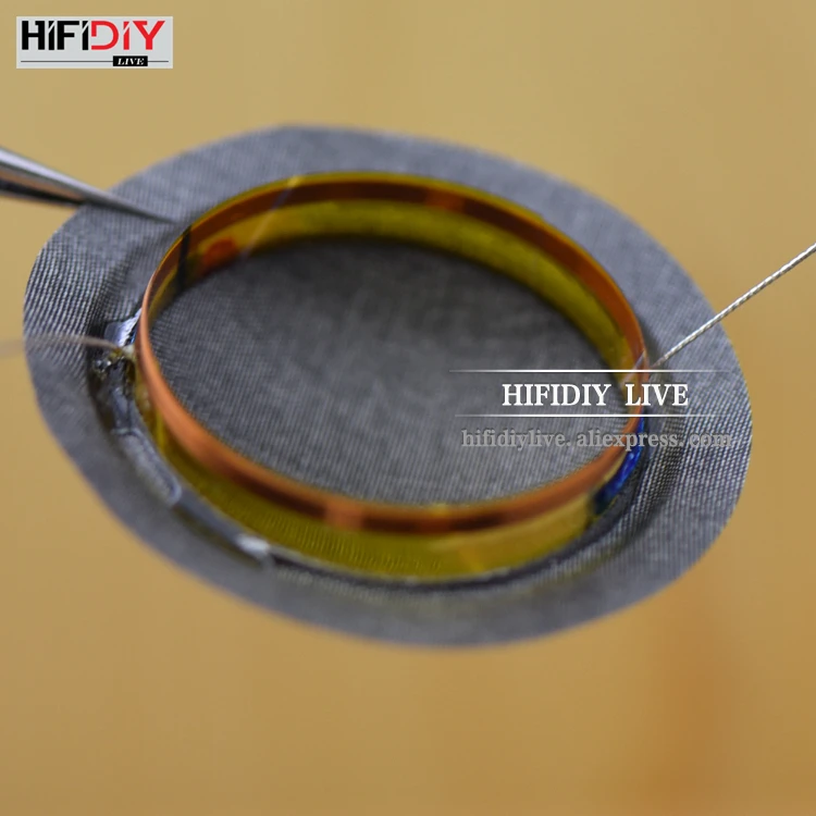 HIFIDIY LIVE 1 дюйм 25,4 мм 25,5 мм твитер звуковая катушка мягкая Прозрачная Шелковая мембрана ВЧ запчасти для ремонта динамика много вариантов
