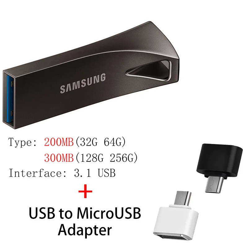 SAMSUNG micro флэш-накопитель USB 150MBS 64 Гб 128 ГБ USB 3,0 мини-накопитель 32 ГБ Флешка карта памяти устройство для хранения U диск - Цвет: BE4-A