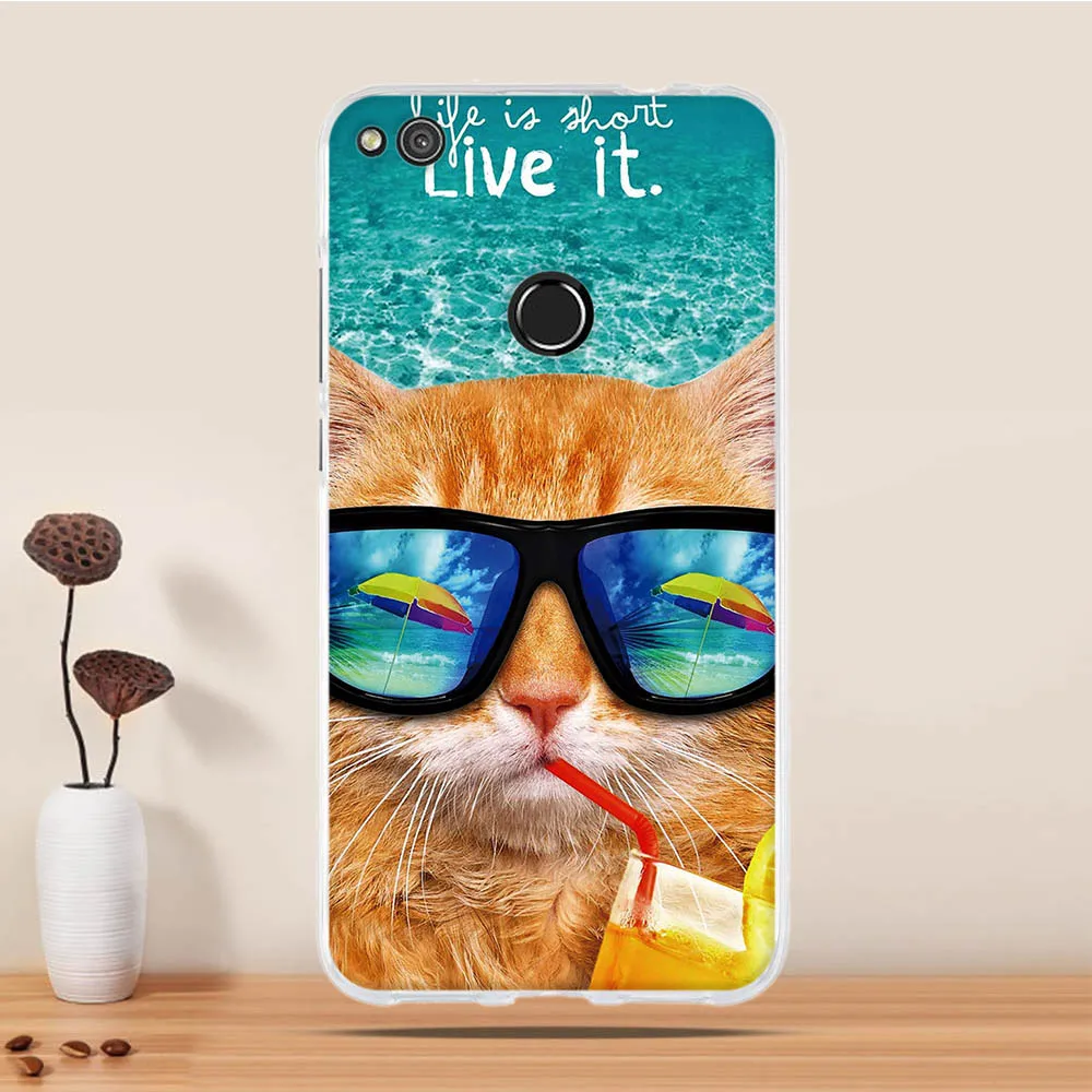 Силиконовый чехол для Huawei P8 Lite 2017 P9 huawei honor 8 lite чехол|lite case|case for p8silicone case |