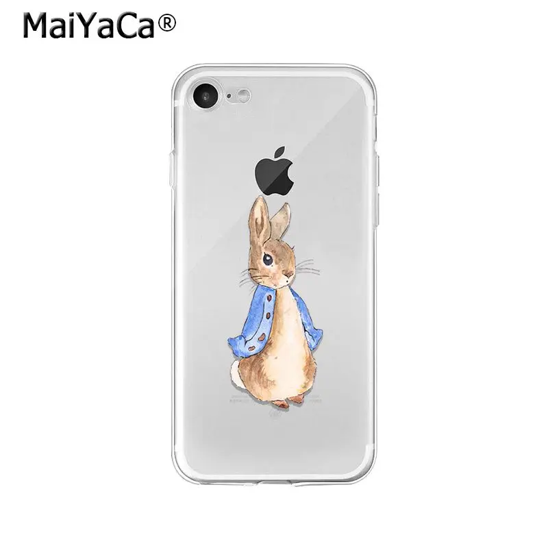 MaiYaCa Peter Rabbit TPU Soft Silicone Phone Case Cover for iPhone X XS MAX 6 6S 7 7plus 8 8Plus 5 5S XR - Цвет: A2