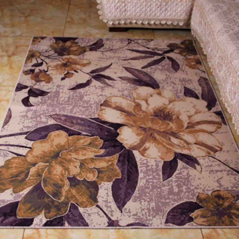 Ковер в Европейском стиле, Современный Модный цветочный узор, Противоскользящий коврик, большие ковры для гостиной, спальни, декоративные коврики