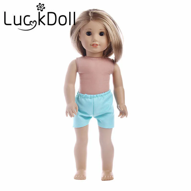 Модные кукольные шорты LUCKDOLL подходят для 18 дюймовых американских кукол 43 см