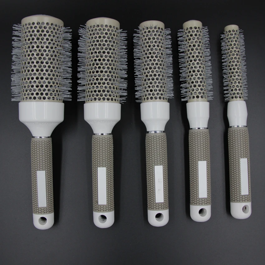 Air Round Ionic Hair Brush, Long Hair Styling Blow Drying Round Hair Comb In 5 Size Hair Ceramic