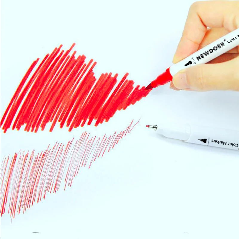 Двойные кончики кистей Маркер ручки Tanmit 0 4 Fineliners & кисть текстовыделитель набор