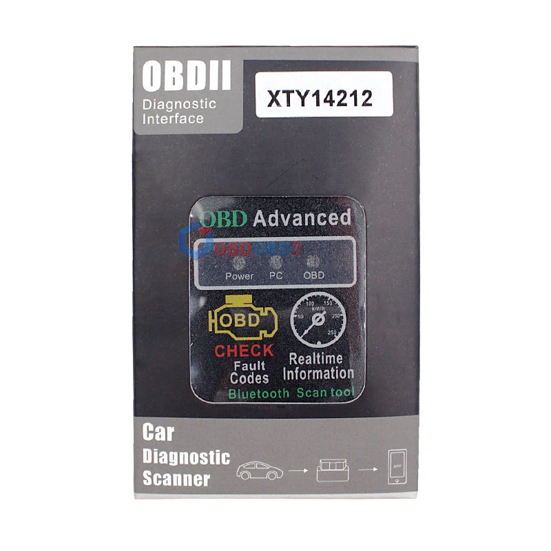 Супер ELM327 Bluetooth V2.1 OBDII OBD2 диагностический сканер Поддержка J1850 сканер протоколов ELM327 V2.1 сканер