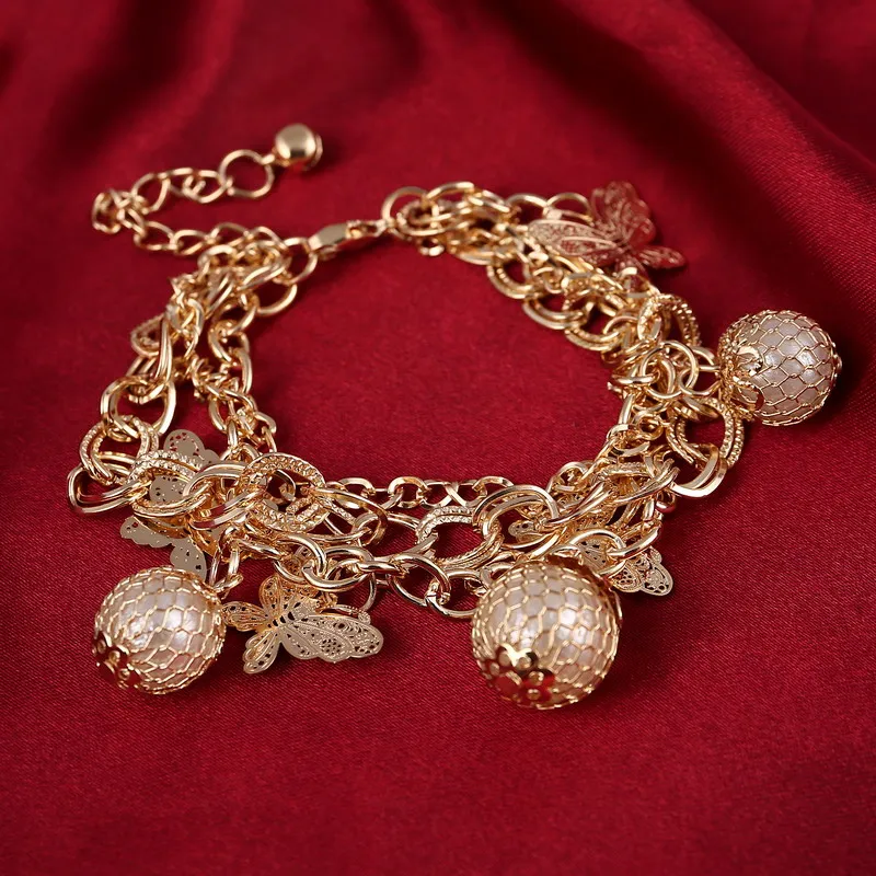 Многослойный браслет-бабочка для женщин, богемский стиль, длинная цепочка, браслет из бисера, имитация жемчужина, кулон, браслет