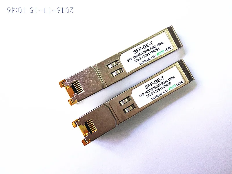 10 шт./лот волоконно оптический 1000base T медный SFP Магнитный модуль