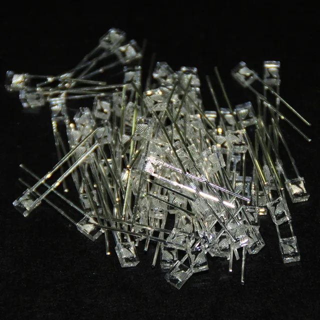 100pcs Flashing Blinking LED RGB 2*3*4mm Square Rectangular LED Lamp Red Green Blue Light-Emitting-Diodes Bright Blink Flash