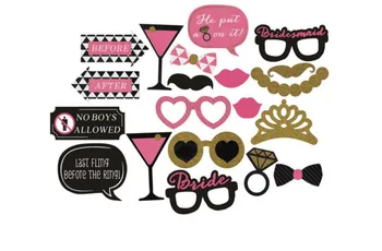 

20pc/set bride&groom wedding day Spoof party funny photo props marriage charm Shower Favor for Wedding birthday Party decor