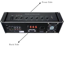 Ben& Fellows 120102 PA Усилитель-смеситель управление басами и высокими частотами, автоматическая функция отключения звука для подкачки и объявлений