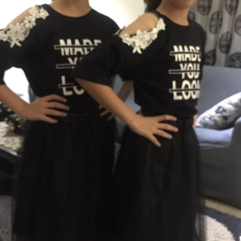 casuais crianças moda traje crianças vestido de