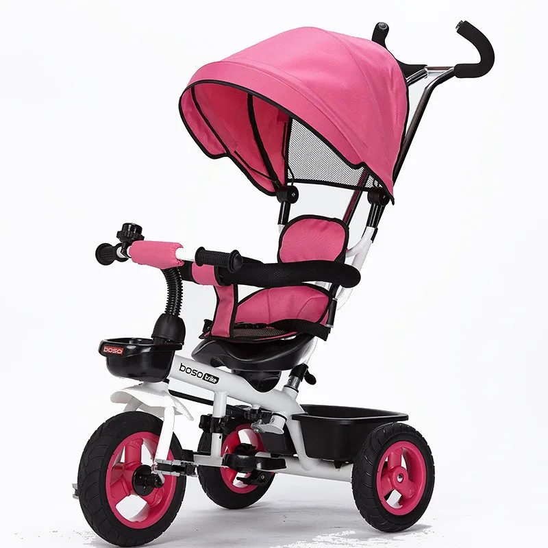 Empurrar o Bebê Carrinho de Bebê Lidar com Crianças Triciclo do Navio Venda Quente Assento 360 Graus Girados Criança Multicolor Bicicleta Commutatable da Gota Livre 7 tricycle baby strollers