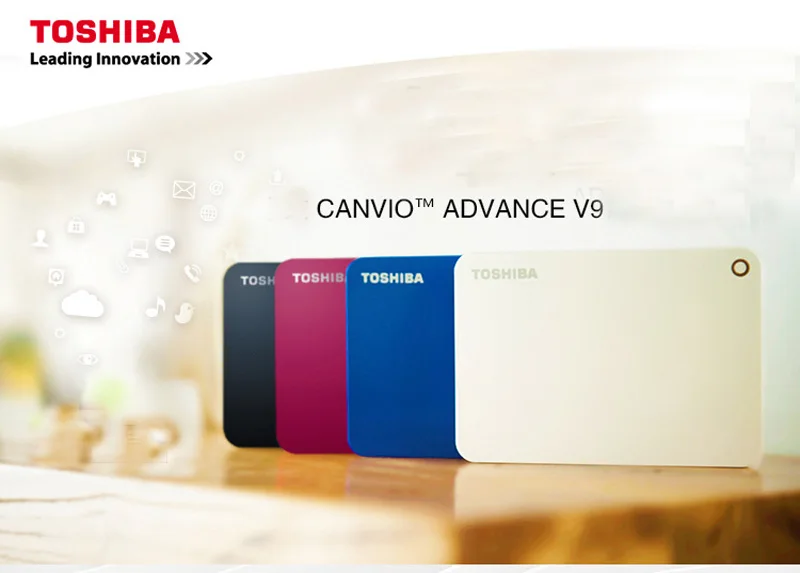 Toshiba Canvio Advance 2 ТБ портативный внешний жесткий диск USB 3,0, красный(HDTC920XR3AA