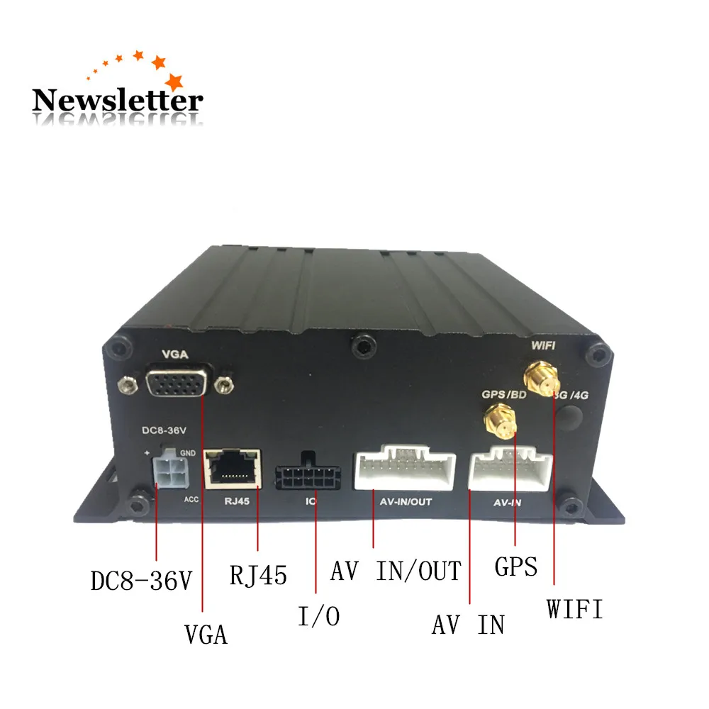 ROHS h.264 6 каналов AHD 1080 P Автомобильный видеонаблюдения мобильных DVR HDD MDVR с gps WI FI для