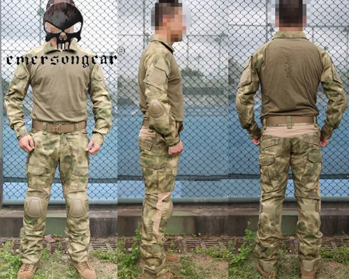 Emersongear G2 Tactical Training Uniform Shirt Pants with Elbow Knee Pad Profeesional Military Army Wearable Outdoor Hunting Set