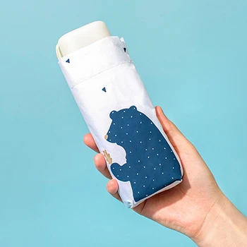 

New Anti-UV Mini Umbrella Rain Windproof 5 Folding Sun Umbrellas Sunscreen Parasol High quality