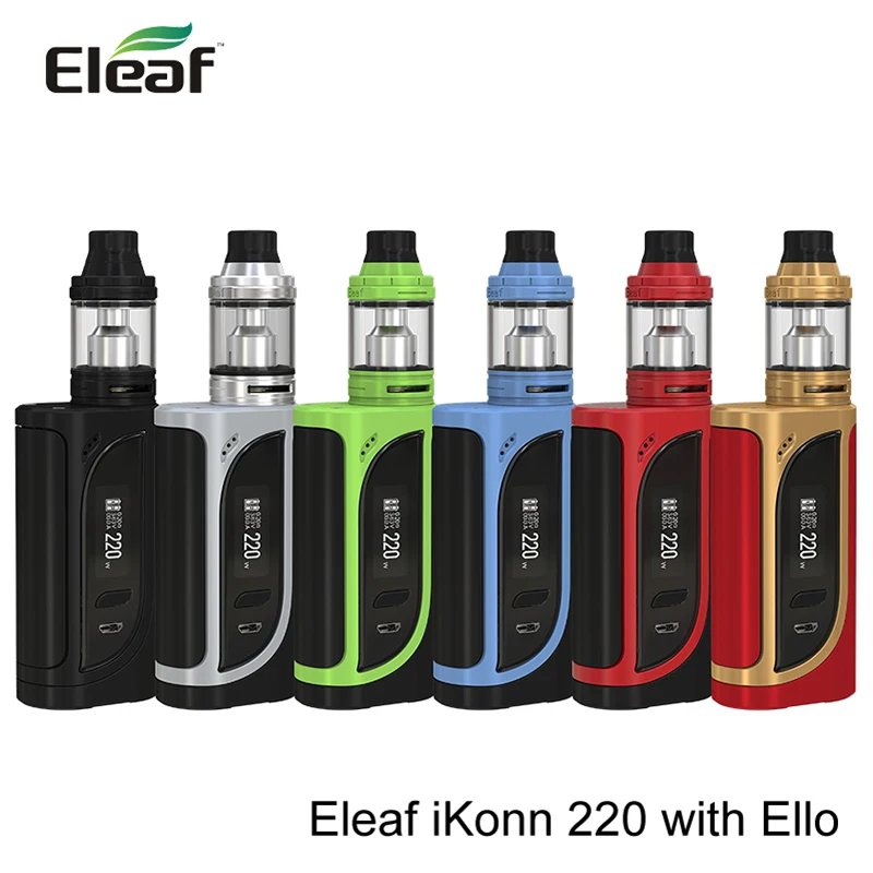 

Free HW4 Coils for Eleaf iKonn 220 Kit With iKonn 220 mod 4ml ELLO tank and 2ml ELLO Mini Tank in stock