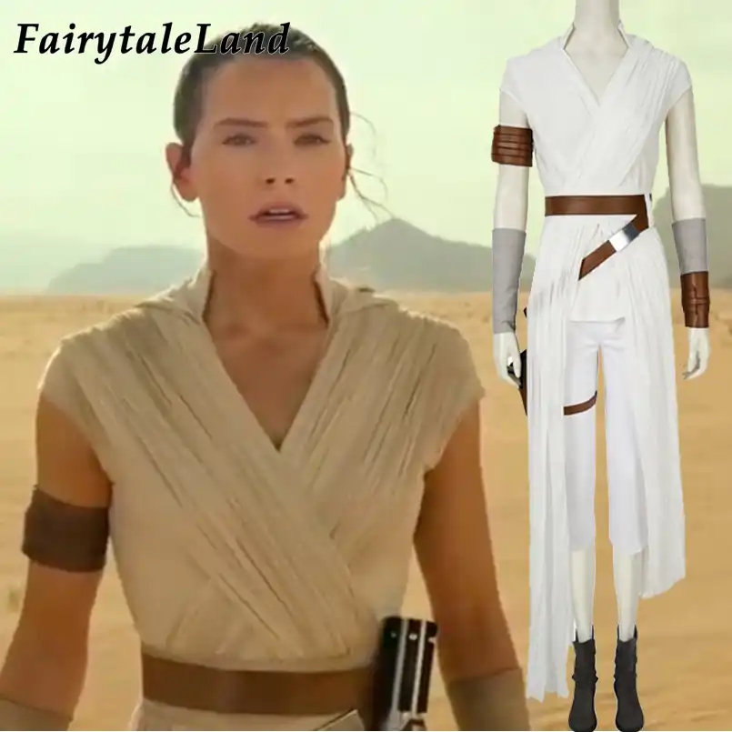 star wars Rey cosplay Costume Carnival Halloween costume Star wars 8