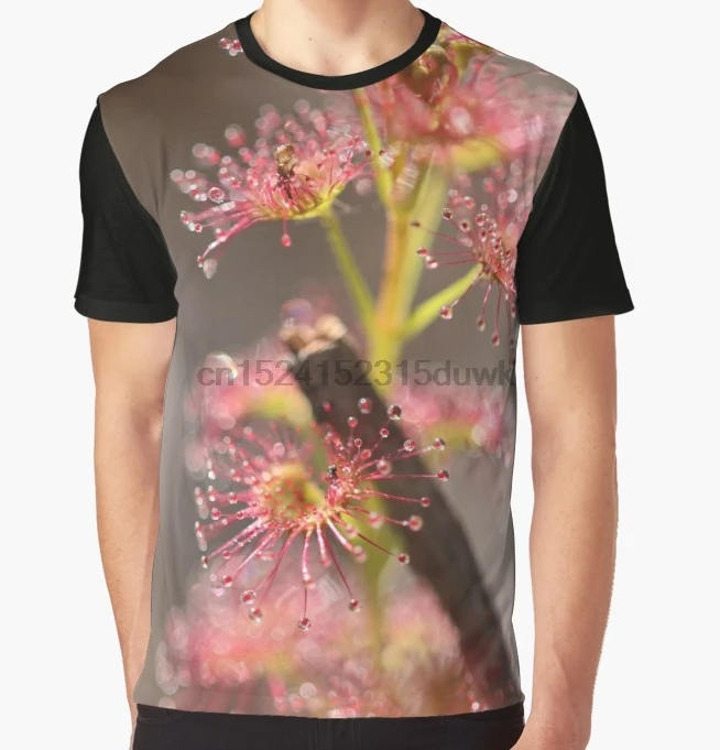 

All Over Print T-Shirt Men Funy tshirt Drosera platypoda Short Sleeve O-Neck Graphic Tops Tee women t shirt