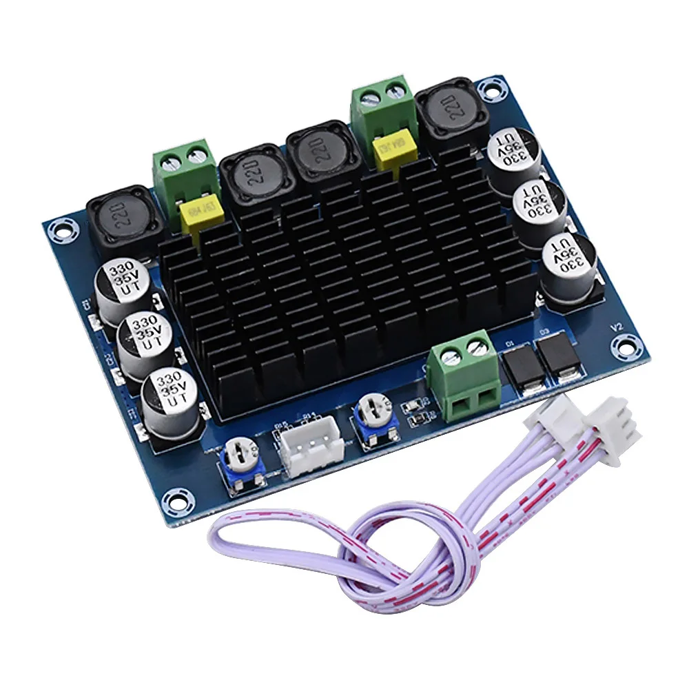 

AIYIMA Dual Channel 100W*2 TDA7498 Chassis Built-in Digital Power Amplifier Board High Power HD Post-amplifier Board DIY