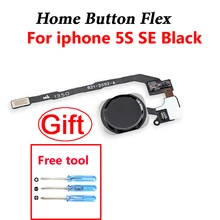 Original para iphone 5S se 6 plus 6s 6s mais casa botão cabo flexível com impressão digital touch id montagem do sensor de reparo do telefone parte(China)