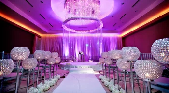 

hot sale tall crystal flower stand/walkway for wedding decoration centerpieces