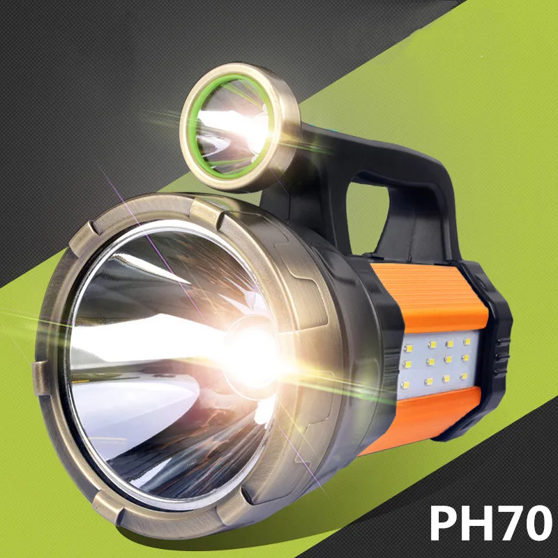 RU XHP70 светодио дный большой Мощность прожектор Перезаряжаемые фонарик