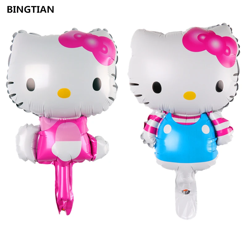 

BINGTIAN foil balloon hello kitty balloons party supplies Chirdren's birthday decoration KT inflables balloon balao