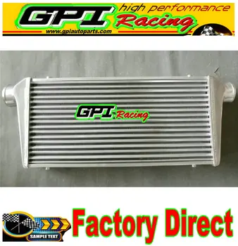 

Universal Tube&Fin Turbo Aluminum Intercooler 600x300x68mm 3" IN/ OUTLET 76mm