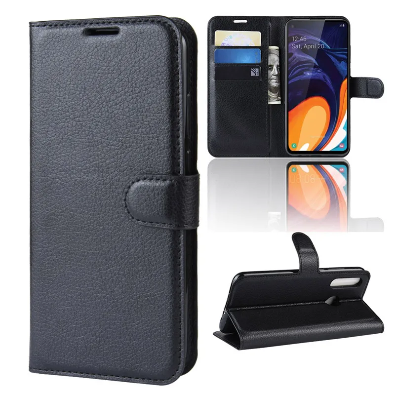 Micgita For Samsung A60 Case Flip Phone Cover Leather Cases For Samsung Galaxy A60 2019 Lichee Pattern Wallet Case SM-A606F/DS Micgita For Samsung A60 Case Flip Phone Cover Leather Cases For Samsung Galaxy A60 2019 Lichee Pattern Wallet Case SM-A606F/DS
