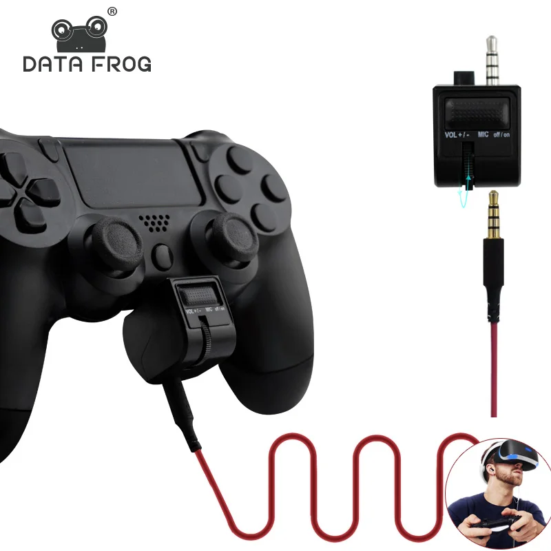 Мини регулятор громкости с голосовым управлением 3 5 мм для PS4 адаптер гарнитуры