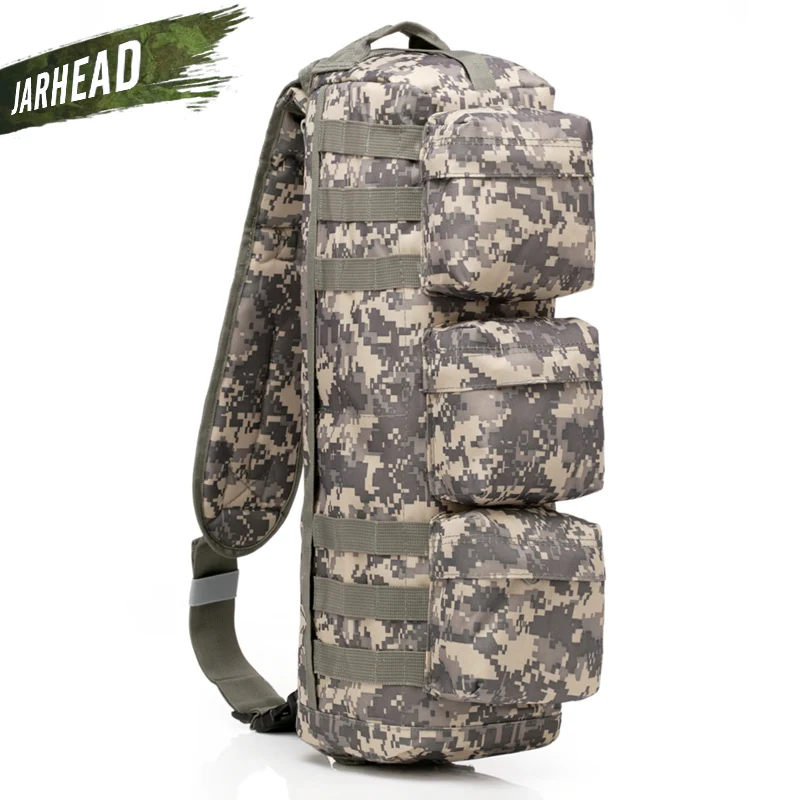 Военный Тактический штурмовой рюкзак армейский Открытый Molle водонепроницаемый рюкзак мужской походный охотничий ранец сумка на плечо - Цвет: ACU