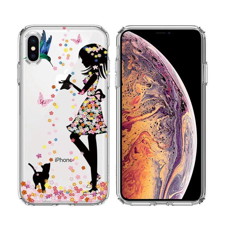 Arvin Case FOR  Iphone XR Soft Clear Protective TPU Back Cover FOR 5 5S 6s Plus X XS Max Painting Silicon Cover FOR Iphone 7 8 (5)