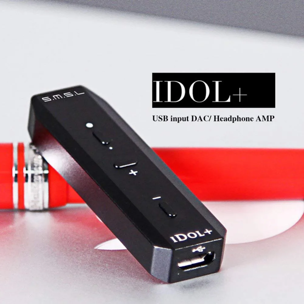 SMSL IDOL+ мини-усилитель для наушников USB аудио портативный DAC аудио MAX97220A подходит для большинства наушников Micro USB 24 бит/192 кГц