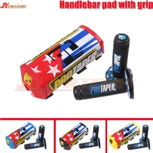 1 1/" Жир Бар 28 мм рукоятки+ коврик для барной стойки мотоцикл для мотокросса МХ для Dirt Pit Bike подходит для отл CRF YZF250 KLX rmz