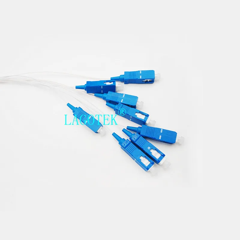 Tubo de Aço Lote Fibra Óptica Plc Divisor 1x8 sc Upc Mini Blockless 1*8 Conector Frete Grátis 10 Pçs - 0.9mm 6 fibra óptica plc divisor 1x8 sc upc