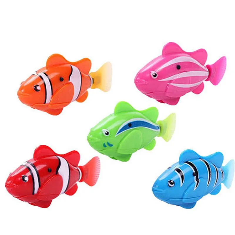 1PC Random Color Funny Robofish Activated Battery Powered Robo Fish Toy Childen Kids Robotic Pet Gift 2018 new