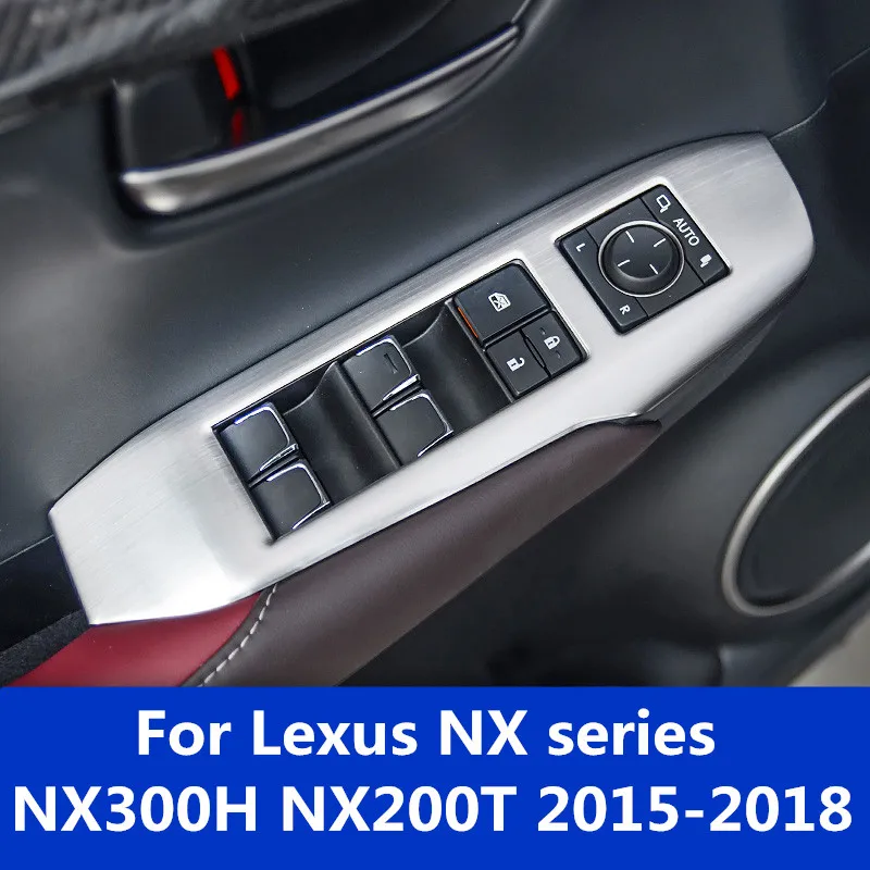Для Lexus NX серии NX300H NX200T 2015 2018 автомобильный переключатель крышка кнопки наклейка