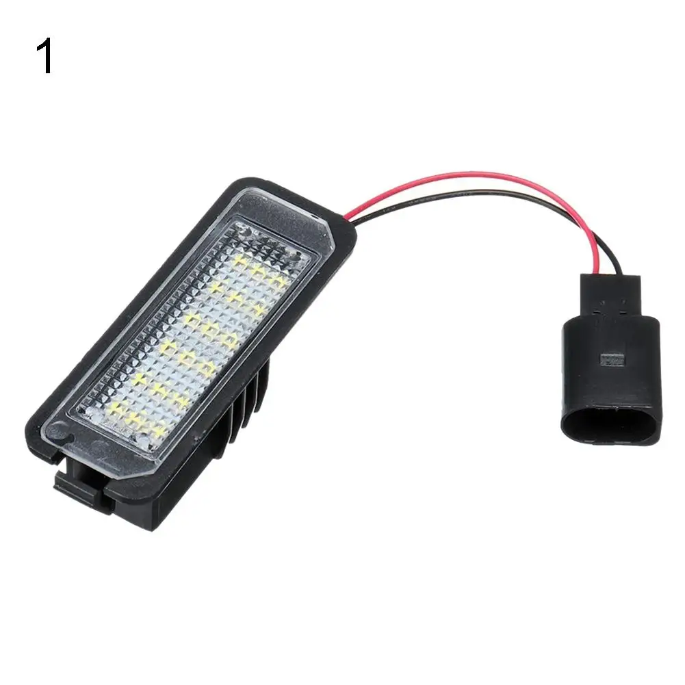 

1/2Pcs LED Car License Number Plate Light Lamp for VW Golf 4/5/6 Polo Phaeton Durable