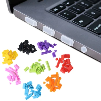 13Pcs/Set Anti Dust Plug Stopper Universal Dustproof USB Port RJ45 Interface Cover For Laptop PC Computer Dustproof Accessories 1